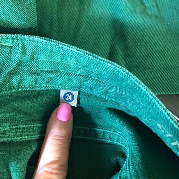 Citizens of Humanity Racer Low Rise Slim Emerald size 24-hard to find!! - Picture 7 of 12